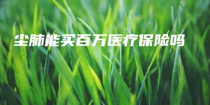 尘肺能买百万医疗保险吗-保点通