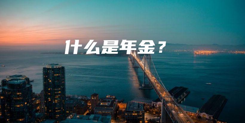 什么是年金？-保点通