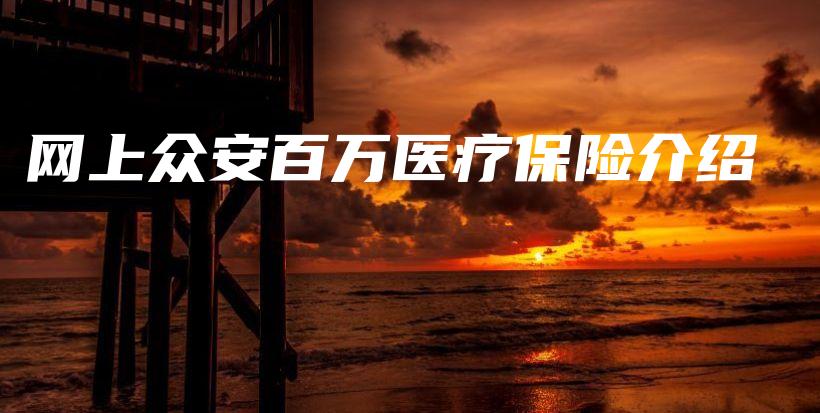 网上众安百万医疗保险介绍-保点通