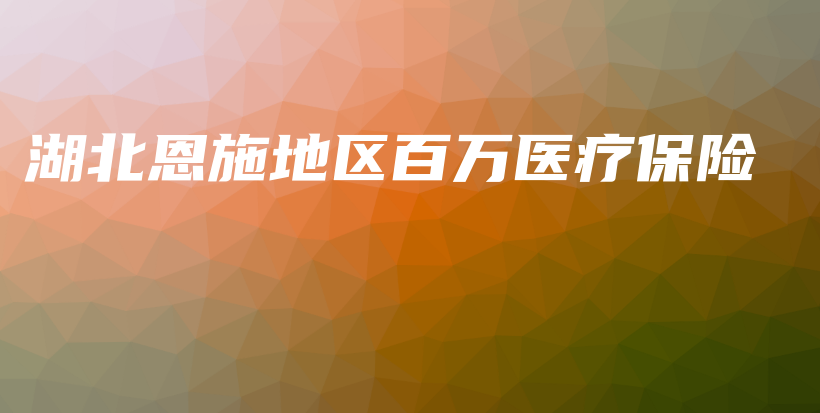 湖北恩施地区百万医疗保险-保点通