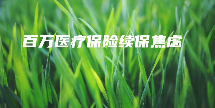 百万医疗保险续保焦虑-保点通