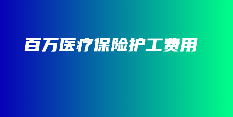 百万医疗保险护工费用-保点通