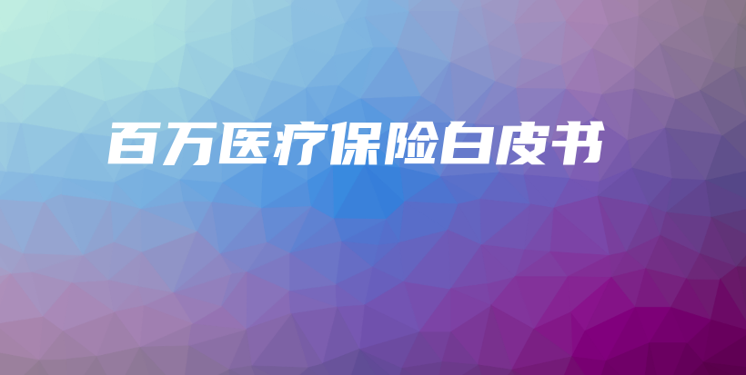 百万医疗保险白皮书-保点通