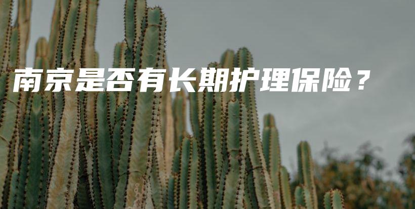 南京是否有长期护理保险？-保点通