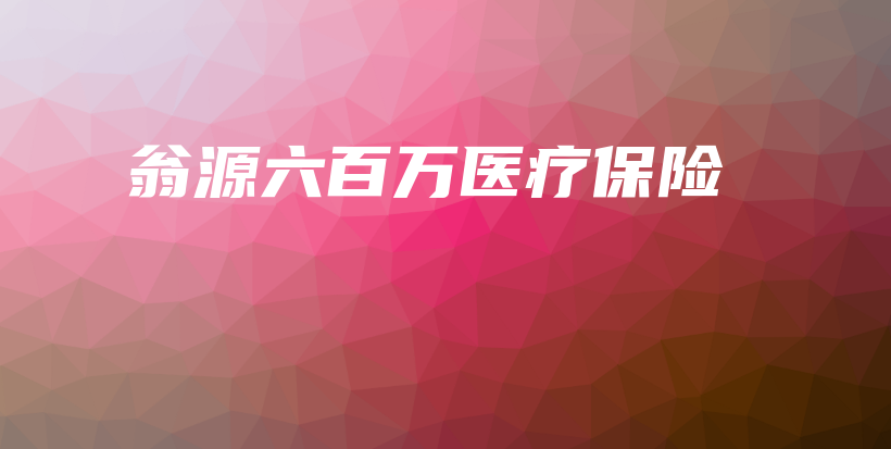 翁源六百万医疗保险-保点通
