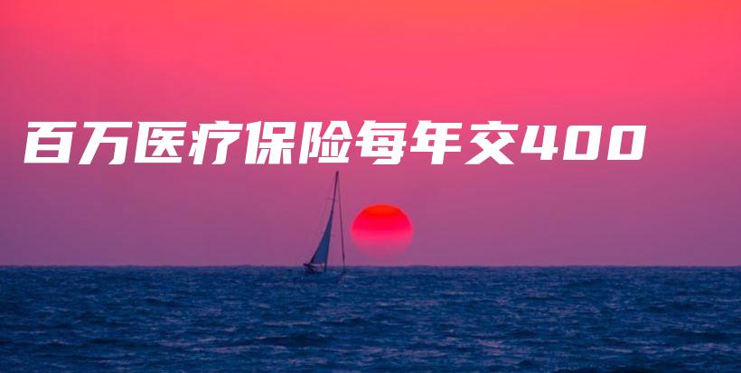 百万医疗保险每年交400插图 百万医疗保险每年交400插图