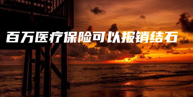 百万医疗保险可以报销结石-保点通
