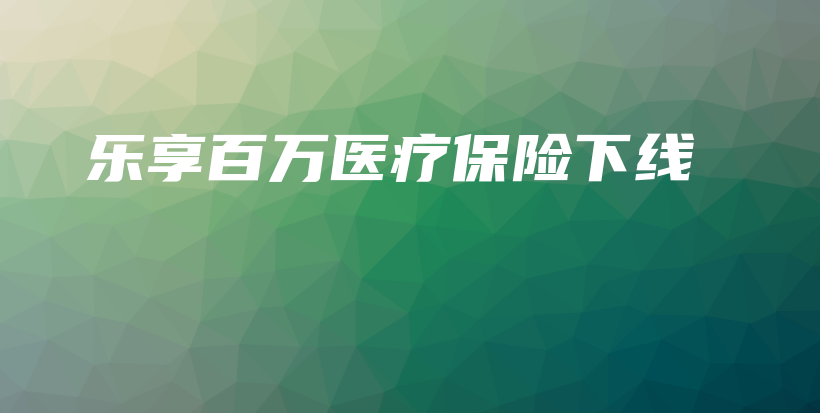 乐享百万医疗保险下线-保点通