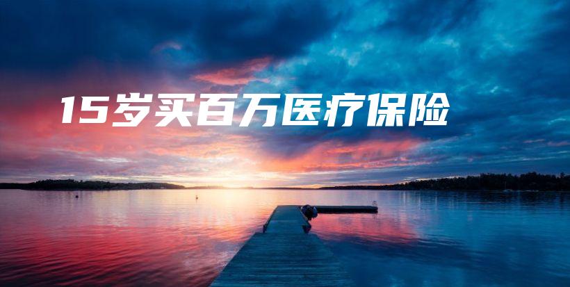 15岁买百万医疗保险-保点通