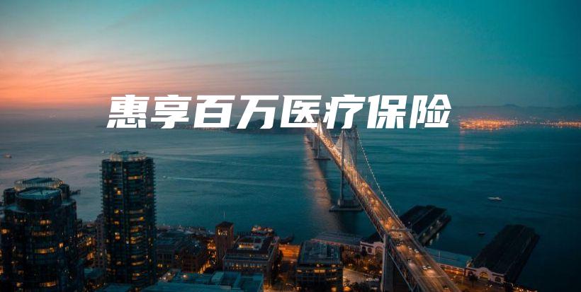 惠享百万医疗保险-保点通