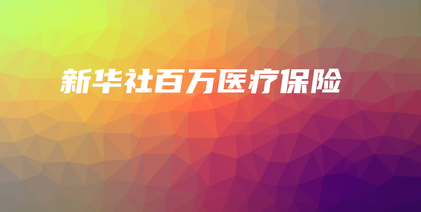 新华社百万医疗保险-保点通