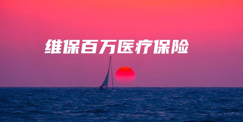 维保百万医疗保险-保点通