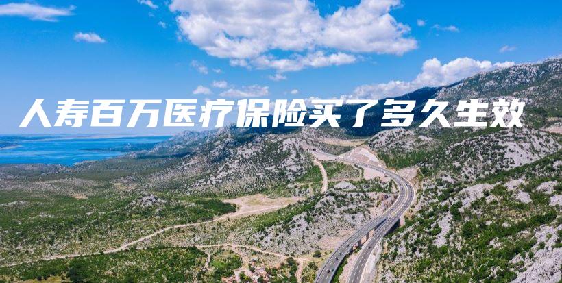 人寿百万医疗保险买了多久生效-保点通
