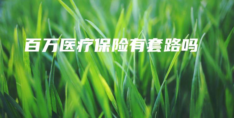 百万医疗保险有套路吗-保点通