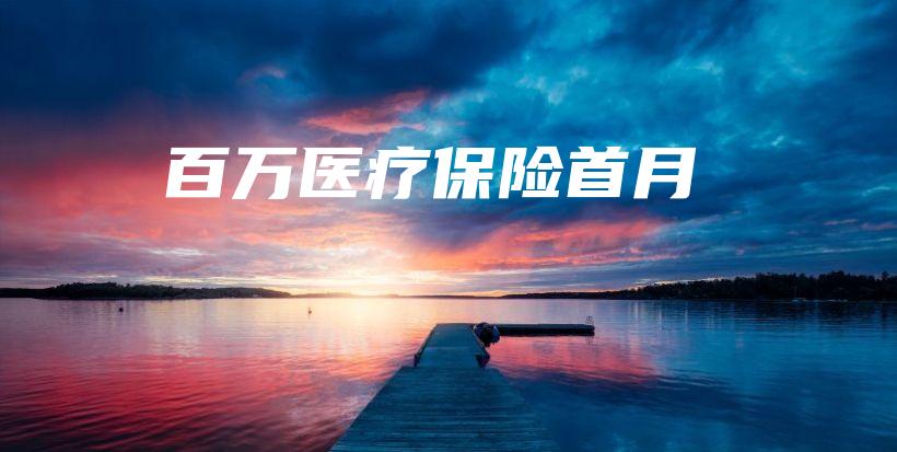 百万医疗保险首月-保点通