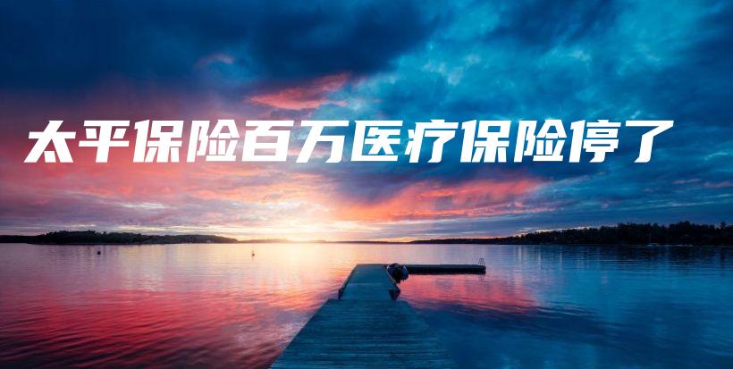 太平保险百万医疗保险停了-保点通