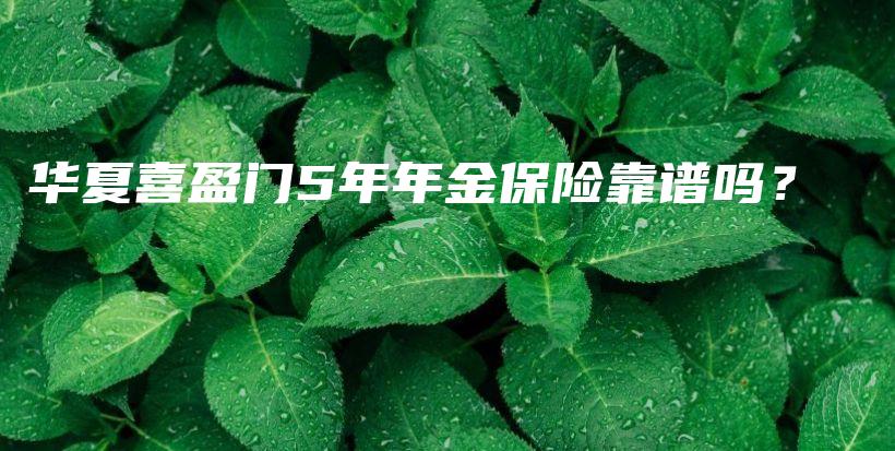华夏喜盈门5年年金保险靠谱吗？-保点通