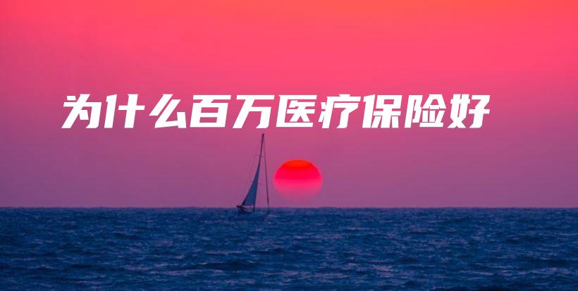 为什么百万医疗保险好-保点通