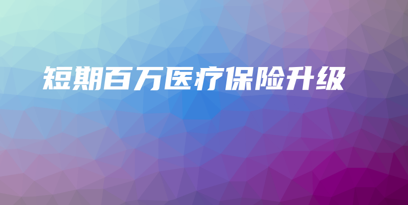 短期百万医疗保险升级-保点通