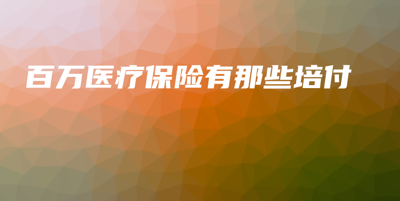 百万医疗保险有那些培付插图 百万医疗保险有那些培付插图
