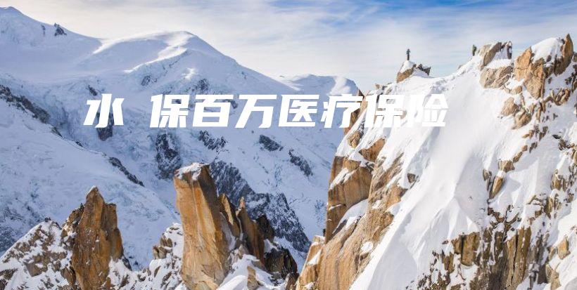 水滈保百万医疗保险-保点通